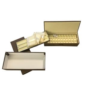 Brown and Cream Jewelry Organizer Box